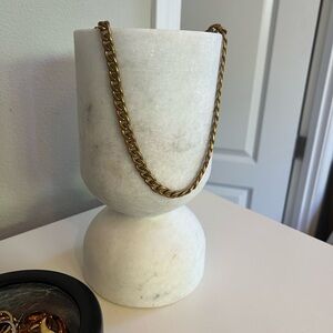 100% Brass Curb Chain Necklace